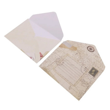 12 τμχ 96*72 χιλιοστά Vintage Small Mini Kraft Χαρτί Παράθυρο Φάκελοι Προσκλητήριο γάμου Φάκελος δώρο φάκελος κάρτα Μήνυμα πακέτο
