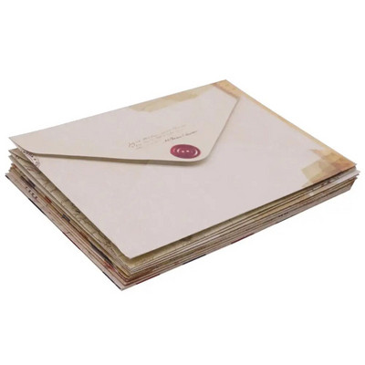 12 gab 96*72mm Vintage maza mini kraftpapīra logu aploksnes Kāzu ielūgumu aploksnes dāvanu aploksnes kartītes ziņojumu pakete