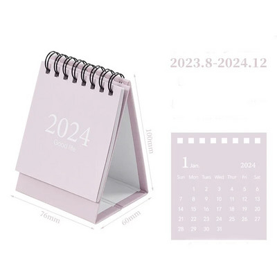 Melnbalts 2024. gada 2025. gada galda kalendārs Kawaii Coil kalendārs uzdevumu saraksts Ikmēneša dienas plānotājs darba kārtības organizators Jauki biroja piederumi