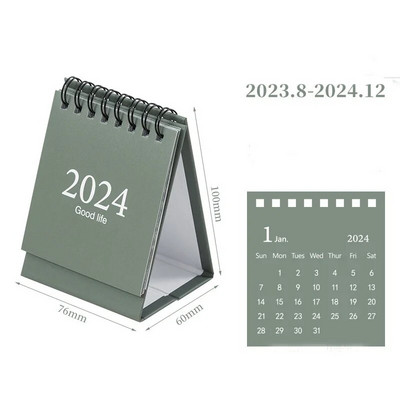 Melnbalts 2024. gada 2025. gada galda kalendārs Kawaii Coil kalendārs uzdevumu saraksts Ikmēneša dienas plānotājs darba kārtības organizators Jauki biroja piederumi