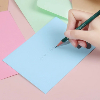 20PCS Цветни нови ретро празни мини хартиени пликове Покана за сватбено тържество Поздравителни картички Подарък Канцеларски материали Подарък