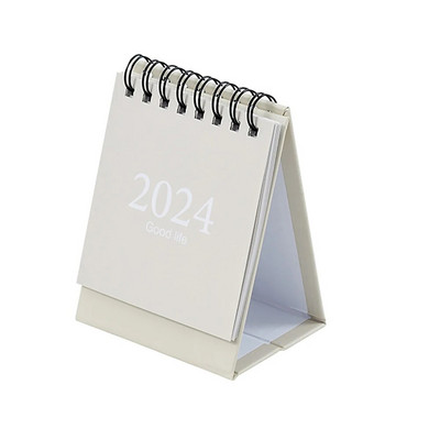 2024 Calendar Time Management Portable Desk Calendar Ημερήσιο πρόγραμμα από τον Αύγουστο 2023 έως τον Δεκέμβριο 2024 με δέσιμο με δύο σύρματα