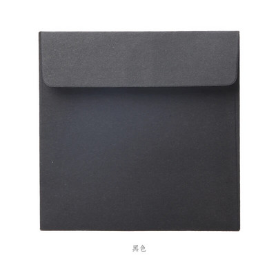 Journamm 10 tk 10 * 10 cm vintage stiilis ümbrik jõupaber/must papp/dowling paber ümbrik kirjatarvete rämpsajakirja varustus