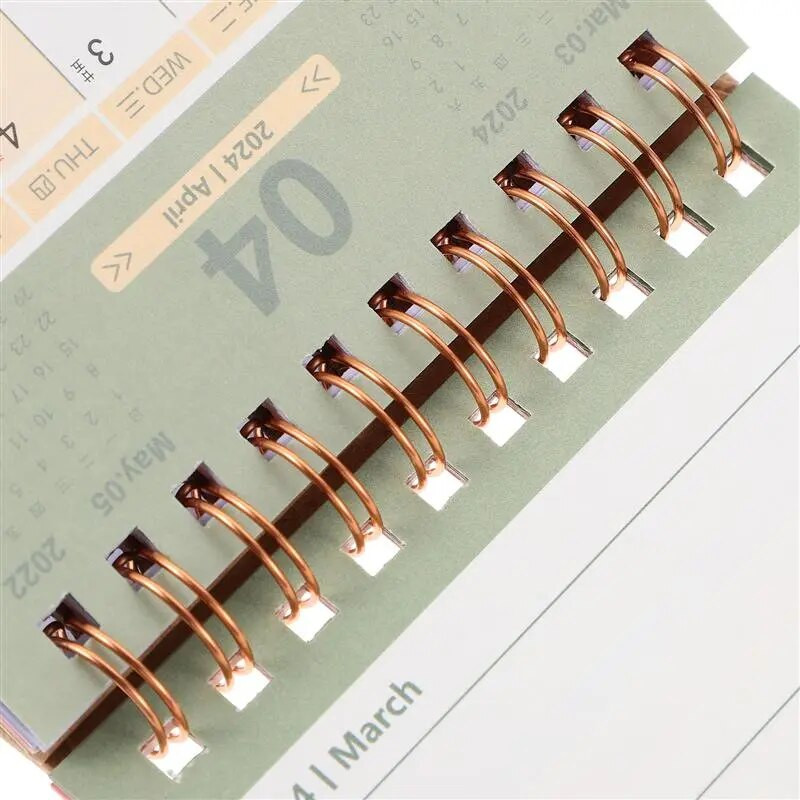 1PC Galda kalendārs 2024 Galda kalendārs Ornaments Stand Up Flip Calendar Decor Desktop Calendar