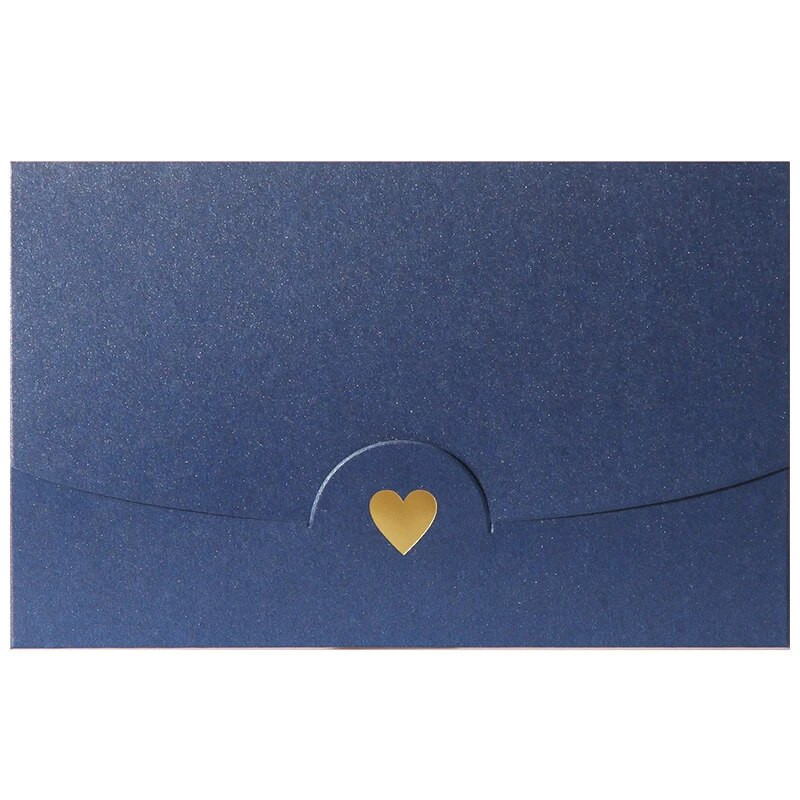 (10 gab./partija) 10,5cm*7cm maza apsveikuma kartīte vārda kartītes aploksne, karsta zīmogošana mīlestības perlamutra papīra mini aploksnes