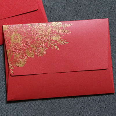 5 τμχ Φάκελοι Vintage Bronzing European DIY Προσκλητήρια Γάμου Κάλυμμα Κορεατικά επιστολικά επιστολόχαρτα Φάκελοι Γραφείο