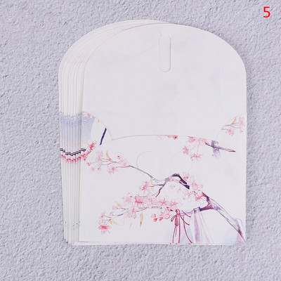 10 vnt kiniško stiliaus vintažinio mini voko pranešimų kortelės Parper voko kvietimų kortelių rinkinys