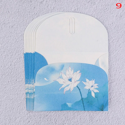 10 vnt kiniško stiliaus vintažinio mini voko pranešimų kortelės Parper voko kvietimų kortelių rinkinys