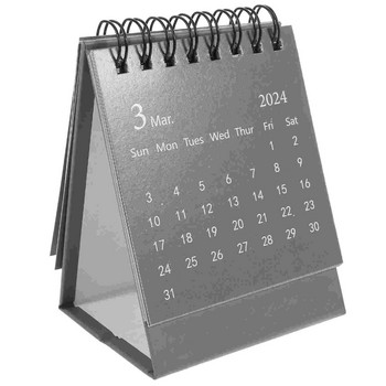 Decor Mini 2024 Calendar Small Desk Μηνιαίο τραπέζι Λευκή Βίβλο Διακοσμητικό Γραφείο