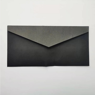 10Gb Vintage Kraftpapīra Aploksnes Tukšas A4 trīsstūrveida govs āda Roku darbs melns Komplekts Rakstāmie Ziemassvētku ielūgumi 22*11CM