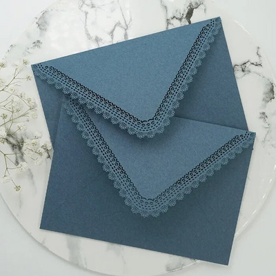 5gab. Kawaii mežģīņu papīra aploksnes vēstuļu paliktņiem.