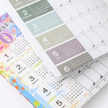 Месечен подарък за 2024 г. Стенен календар Планиращ лист Годишен седмичен плановик Списък със задачи Висящ дневен ред График Офис