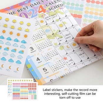 Μηνιαίο 2024 Gift Wall Calendar Sheet Ετήσιο Εβδομαδιαίο Planner To Do List Κρεμαστό Πρόγραμμα Ατζέντας Γραφείο