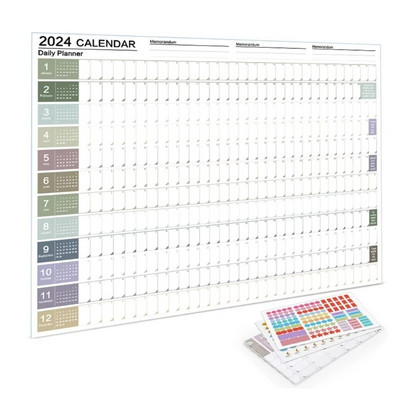 Μηνιαίο 2024 Gift Wall Calendar Sheet Ετήσιο Εβδομαδιαίο Planner To Do List Κρεμαστό Πρόγραμμα Ατζέντας Γραφείο