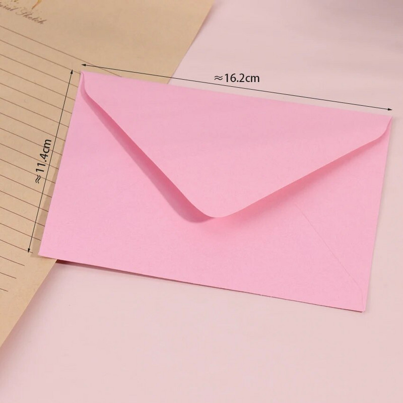 20 τμχ Classical Colorful Kraft Blank Mini Paper Window Φάκελοι Προσκλητήριο γάμου Φάκελος δώρου