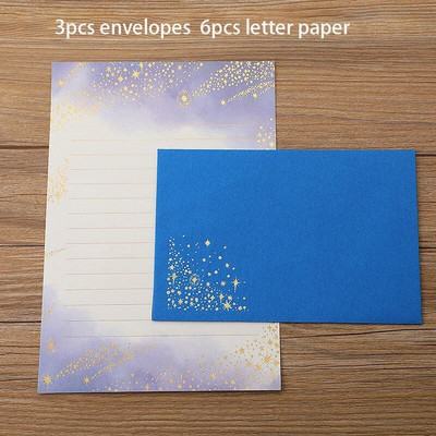 9 tk/komplekt Romantilised vanaaegsed ümbrikud kirjutuspaber DIY pulmapeo kutsekaart kiri paber pronksiv disain kontoritarbed