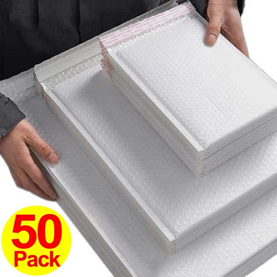Φάκελοι πολλαπλών μεγεθών White Bubble Bag Thicken Waterproof Foam Bubble Shipping Bags Envelope Self Seal Packing Bags 11/15/23cm