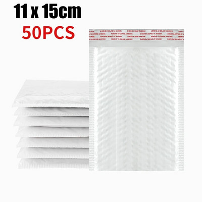 Mitmes suuruses valge mulliga ümbrikute kott, paks veekindel vaht, mulliga transpordi ümbrikukotid isesulgendatud pakkimiskotid 11/15/23 cm