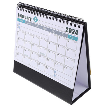 2024 Επιτραπέζιο Ημερολόγιο Τάξη Μηνιαία ημερολόγια Αξεσουάρ γραφείου Χαρτί Οικιακό