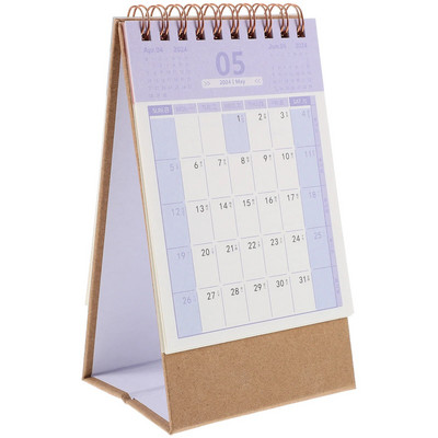 Обърнат настолен календар за 2024-дневен календар с обратно броене Офис настолен календар Обърнат настолен календар