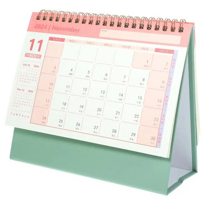 Настолен стоящ календар Офис Настолен календар Студентски стоящ домакински календар График Таблица Планер Хартиен настолен календар