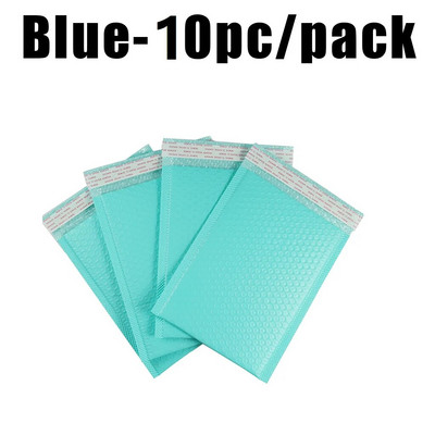 10 τμχ Πολλαπλών μεγεθών Bubble Mailers Poly Bubble Mailer Self Seal Επενδυμένοι φάκελοι Τσάντες δώρου Μπλε συσκευασία φακέλων Τσάντες για βιβλίο