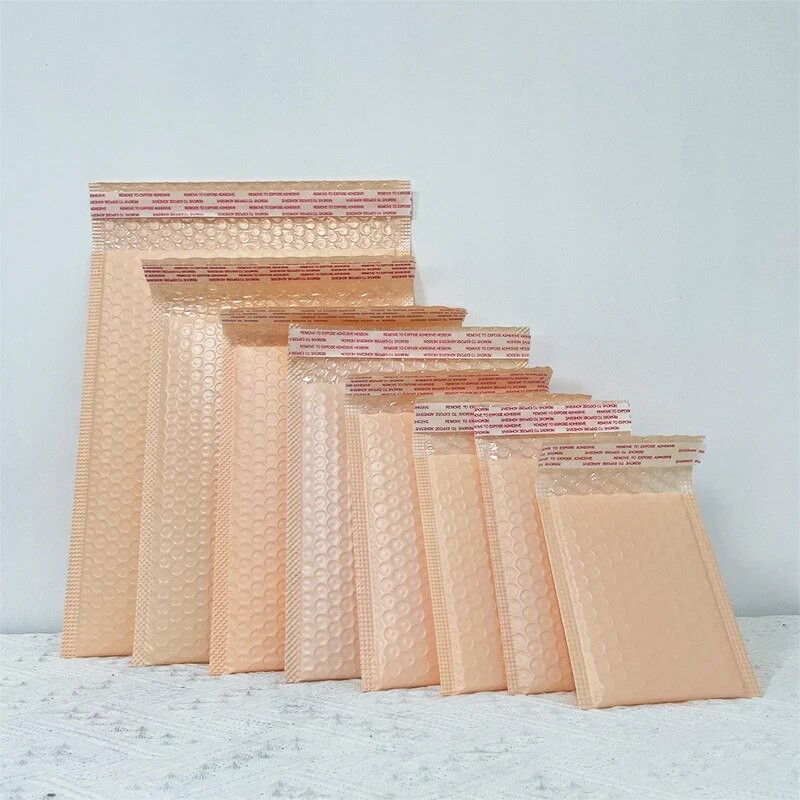 10 τμχ Πολλαπλών μεγεθών Bubble Mailers Poly Bubble Mailer Self Seal Επενδυμένοι φάκελοι Τσάντες δώρου Μπλε συσκευασία φακέλων Τσάντες για βιβλίο