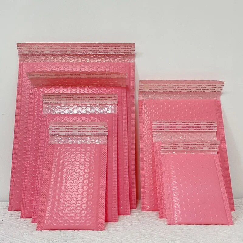 10 τμχ Πολλαπλών μεγεθών Bubble Mailers Poly Bubble Mailer Self Seal Επενδυμένοι φάκελοι Τσάντες δώρου Μπλε συσκευασία φακέλων Τσάντες για βιβλίο