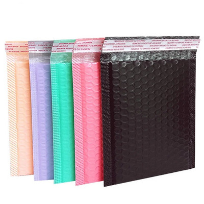 10 τμχ Bubble Mailers Pink Poly Bubble Mailer Self Seal Επενδυμένοι φάκελοι Τσάντες δώρου Μαύρες τσάντες συσκευασίας Προμήθειες για μικρές επιχειρήσεις