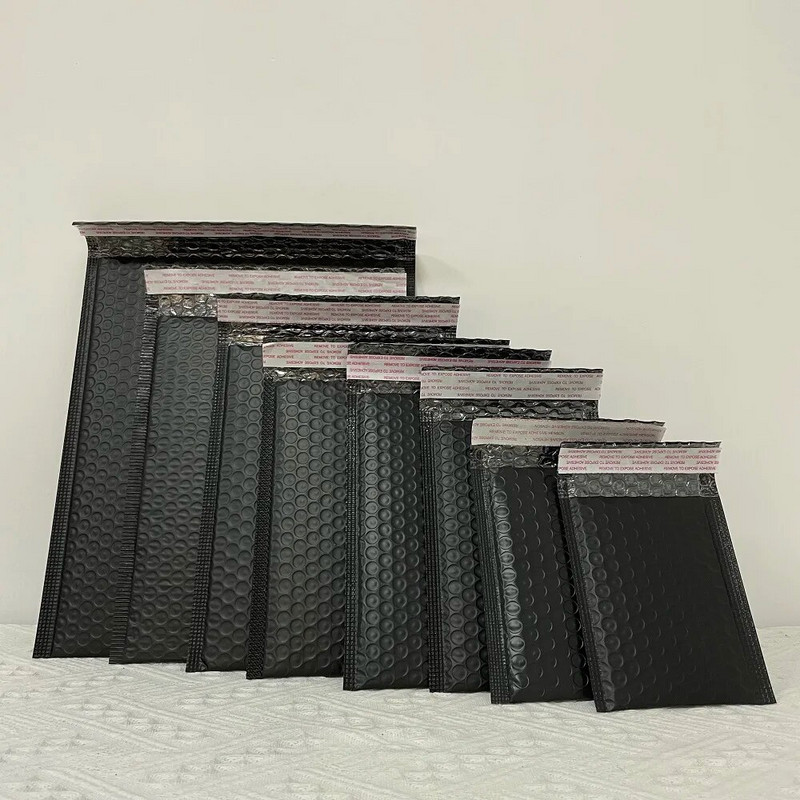 10 τμχ Bubble Mailers Pink Poly Bubble Mailer Self Seal Επενδυμένοι φάκελοι Τσάντες δώρου Μαύρες τσάντες συσκευασίας Προμήθειες για μικρές επιχειρήσεις