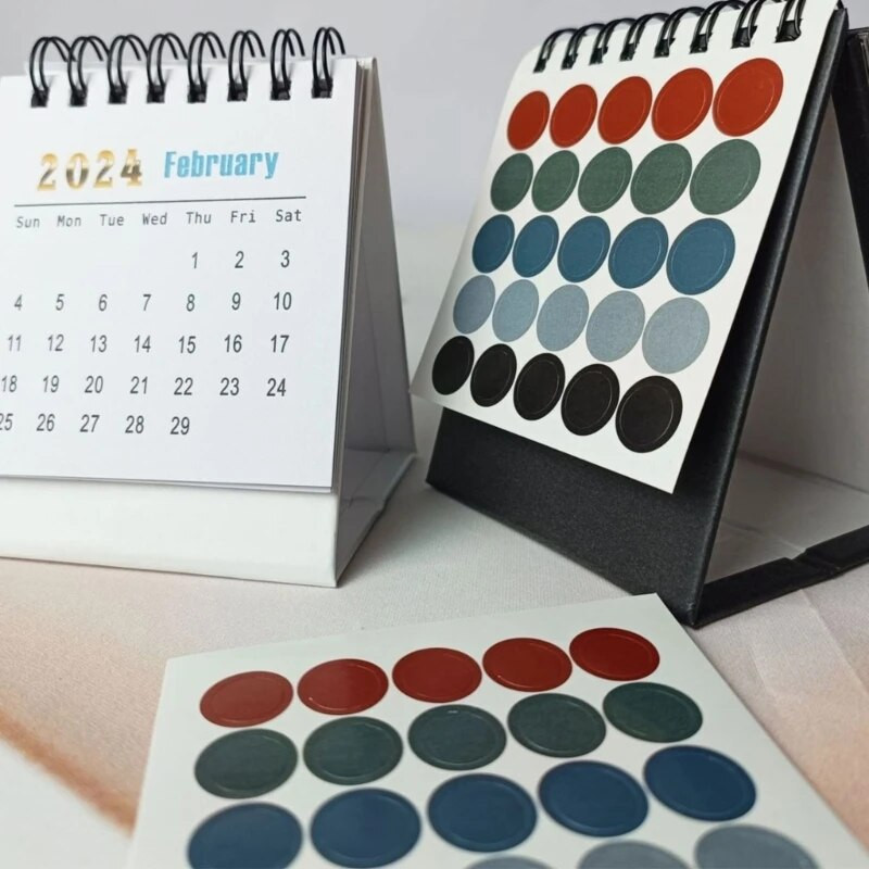 2024 Mini Desk Calendar Πολυλειτουργικά Στολίδια για Υπαλλήλους Γραφείου και Μαθητές με Αριθμούς Εβδομάδας Standing Calendars 896C