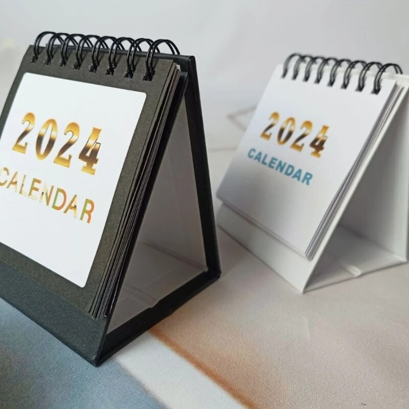 2024 Mini Desk Calendar Πολυλειτουργικά Στολίδια για Υπαλλήλους Γραφείου και Μαθητές με Αριθμούς Εβδομάδας Standing Calendars 896C