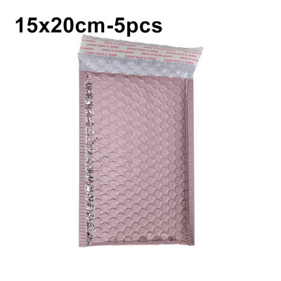 5 tk kuldne hõbedane lasermull ümbrik vahtfoolium postikott Holograafiline põrutuskindel postitaja ümbrikud kott kinkepakend