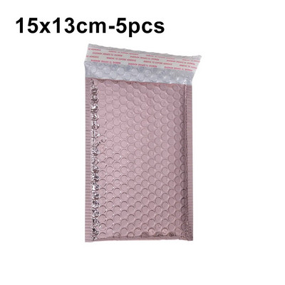 5 tk kuldne hõbedane lasermull ümbrik vahtfoolium postikott Holograafiline põrutuskindel postitaja ümbrikud kott kinkepakend