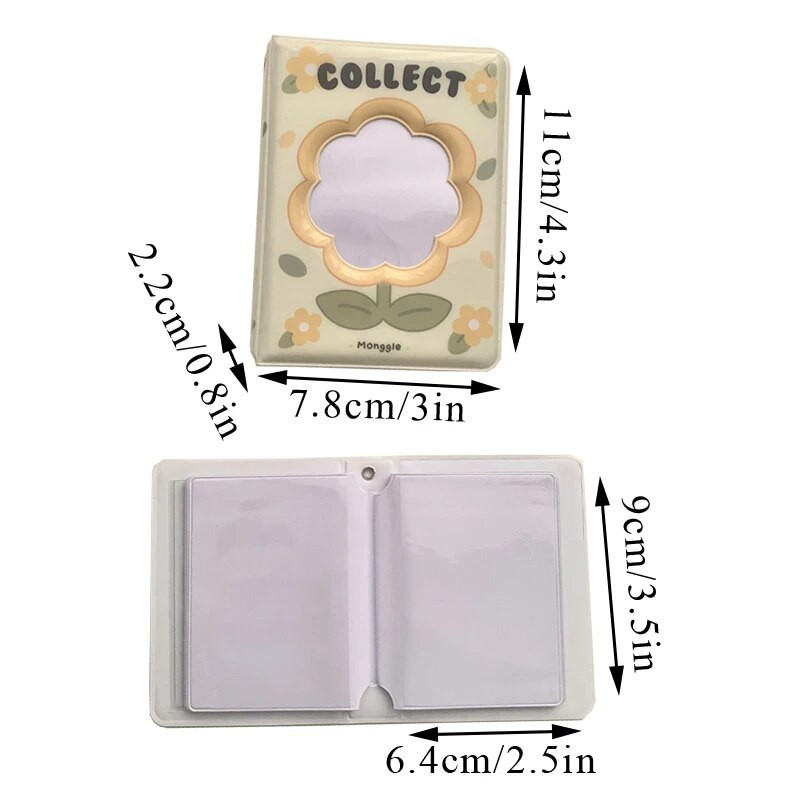 INS Hollow Out Flower Kpop nuotraukų kortelių laikiklis ID Banko autobusų kortelės Rinkti knygą Idol Atvirukai Albumas Kortelių laikiklis Mokyklos raštinės reikmenys