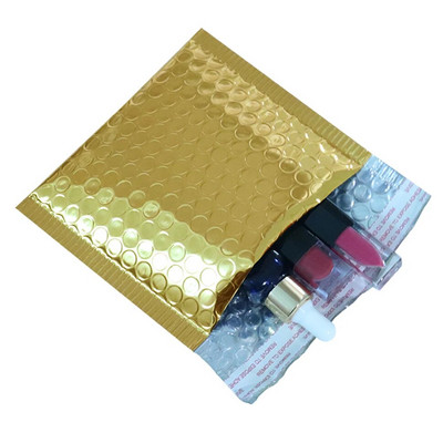 10 ΤΕΜ. 15x13cm Χρώμα Μεταλλικά Φούσκα Mailers Foil Bubble Bags Αλουμινένιες ταχυδρομικές τσάντες με αυτοσφραγισμένη τσάντα δώρου Φάκελοι με επένδυση