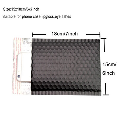 10 ΤΕΜ. 15x13cm Χρώμα Μεταλλικά Φούσκα Mailers Foil Bubble Bags Αλουμινένιες ταχυδρομικές τσάντες με αυτοσφραγισμένη τσάντα δώρου Φάκελοι με επένδυση