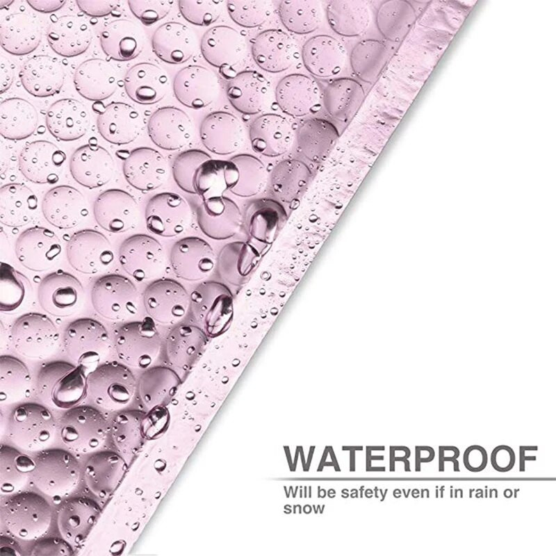 10 ΤΕΜ. 15x13cm Χρώμα Μεταλλικά Φούσκα Mailers Foil Bubble Bags Αλουμινένιες ταχυδρομικές τσάντες με αυτοσφραγισμένη τσάντα δώρου Φάκελοι με επένδυση