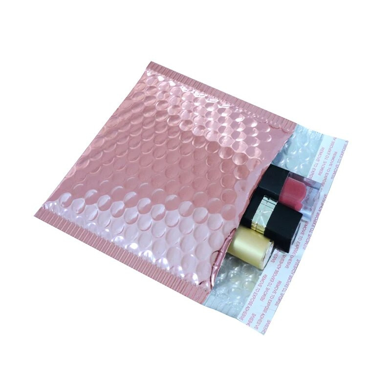 10 ΤΕΜ. 15x13cm Χρώμα Μεταλλικά Φούσκα Mailers Foil Bubble Bags Αλουμινένιες ταχυδρομικές τσάντες με αυτοσφραγισμένη τσάντα δώρου Φάκελοι με επένδυση