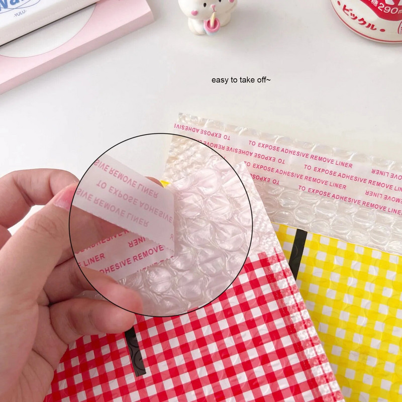 Sharkbang 10 τεμ./συσκευασία Smile Bubble Bags Gird Stationery packing bag φάκελος Mailer Αυτοκόλλητες τσάντες αποστολής Courier Mailers