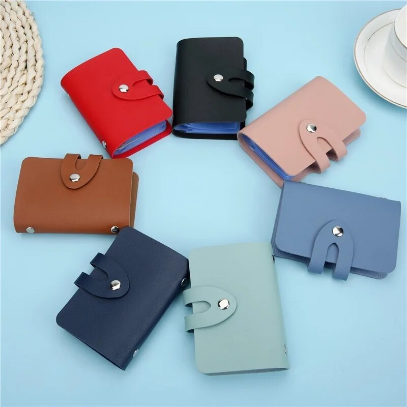 24 Slots Biznesa apmeklējums Vārda karte Kredīts Bankas karte Somas caurlaide Autobusa karšu glabāšanas soma Skaidras naudas papīrs Naudas Maks