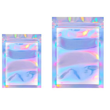 10 бр. Лазерни самозапечатващи се пластмасови пликове Пощенски чанти за съхранение Холографски подаръци Бижута Поли залепващи куриерски опаковъчни чанти