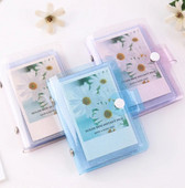 Album foto Jelly Color pentru mini card Album foto autocolant Mini album foto Album foto Instax Suport card transparent cu sclipici