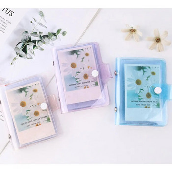 Έγχρωμο άλμπουμ φωτογραφιών Jelly για Mini Card Photo Αυτοκόλλητο Άλμπουμ Mini Photo Album Photos Instax Album Διαφανής θήκη για κάρτες Glitter