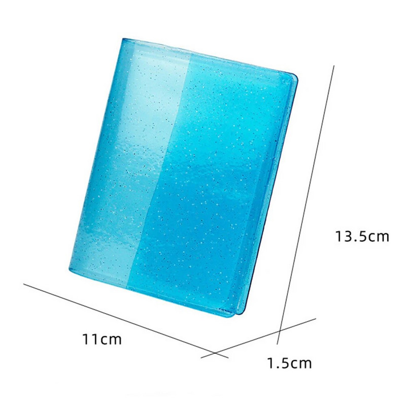 Multifunktsionaalne mängukaart 64 mahutavusega läbipaistev Blingi kaaneköitjad Albumid Kaardikaardid Minihoidik Fotoalbum