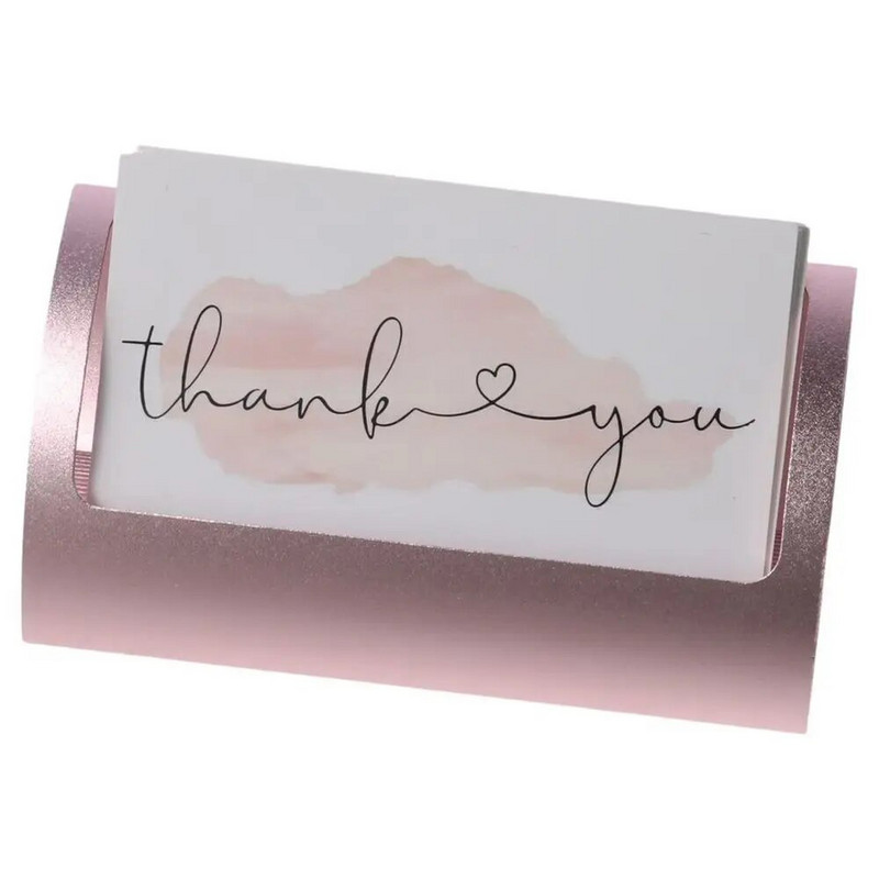 Creative Stand Αλουμινίου Rose Gold Αξεσουάρ γραφείου Μεταλλικές θήκες για κάρτες Γραφείο