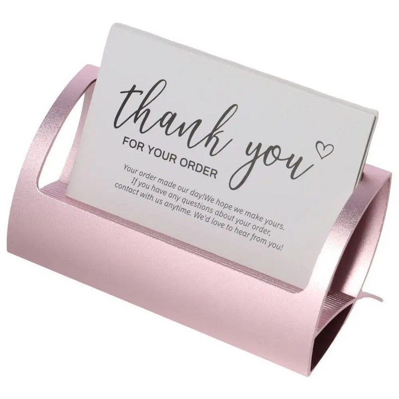 Creative Stand Αλουμινίου Rose Gold Αξεσουάρ γραφείου Μεταλλικές θήκες για κάρτες Γραφείο