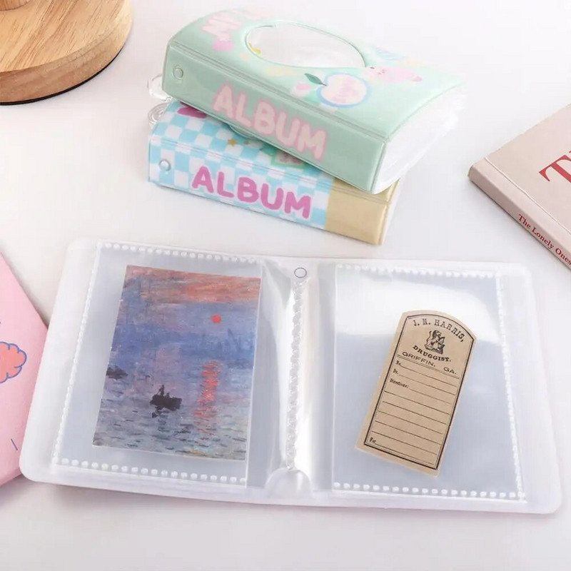 Cartoon Printed Card Holder 40 Grids 3 Inch Kpop 3 Inch Photo Album Collection Book Θήκη φωτογραφιών Θήκη για κάρτα Idol