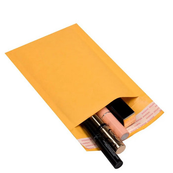 10 бр. Малки подплатени пликове Bubble Yellow Kraft Bag Mailers Mailing Envelopes Small Bubble Envelopes Yellow Pouch