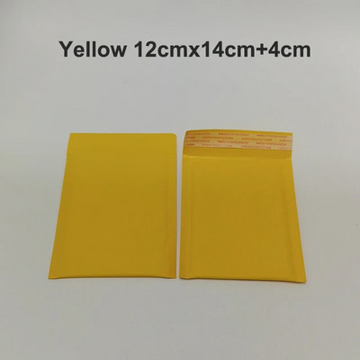 10 τεμ. μικροί φάκελοι με επένδυση Bubble Yellow τσάντα Kraft Mailers Ταχυδρομικοί φάκελοι Μικροί φάκελοι με φούσκα κίτρινη θήκη